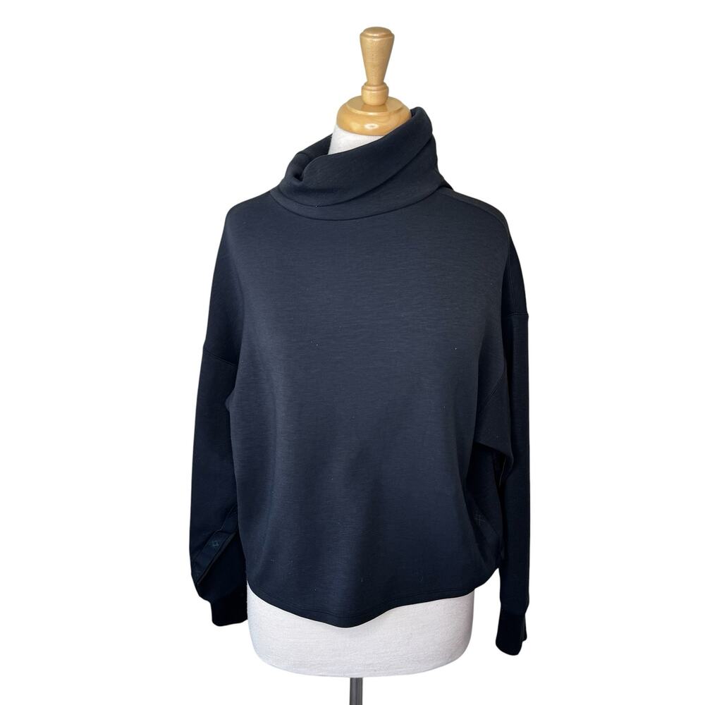 RHONE Dreamglow Mock Neck Long Sleeve Pullover Style #200181 Black Size Medium